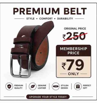 Men's premium belt
