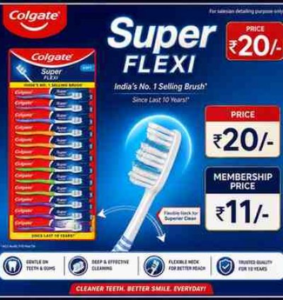 Colgate toothbrush super flexi
